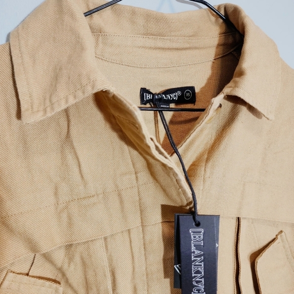 NWT Blank NYC Linen Utility Jacket - Picture 7 of 8